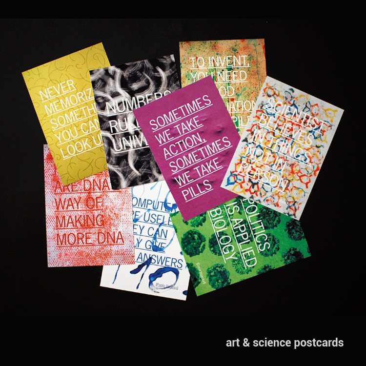 art and science postcards